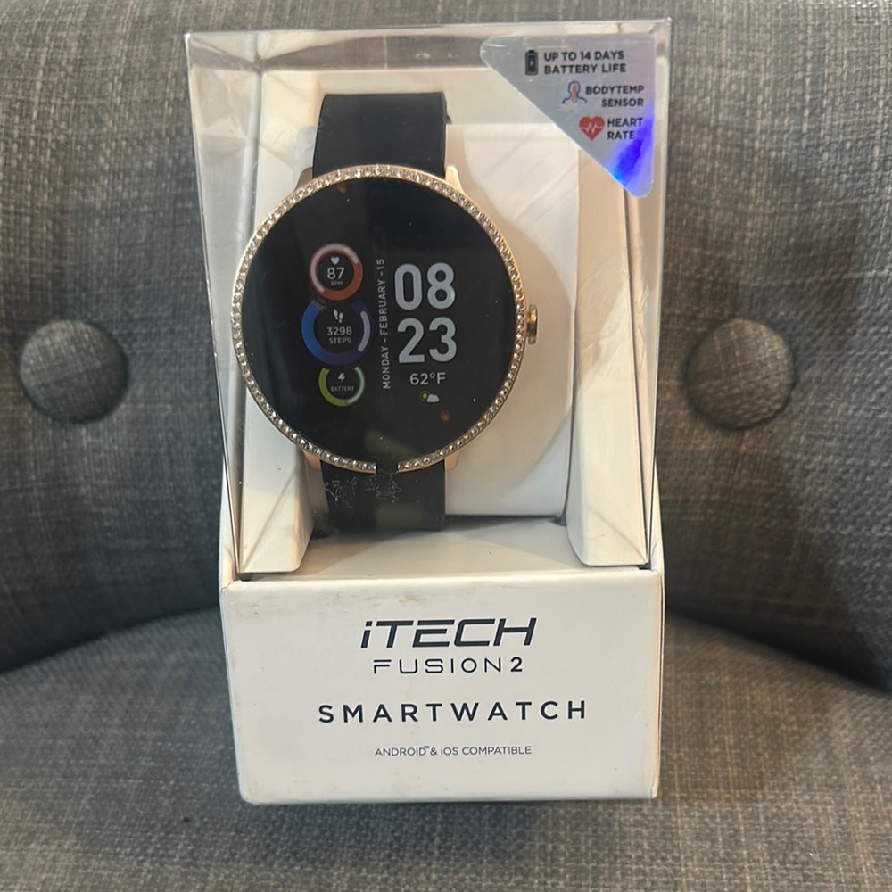 iTECH Fusion 2 Black Smartwatch